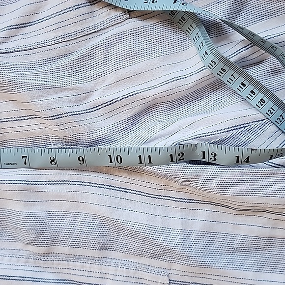 NWT Banana Republic Gap wide leg striped linen beach pants size medium - Picture 11 of 16